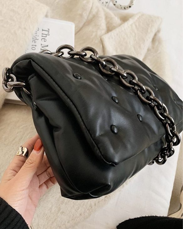 sac noir chainette